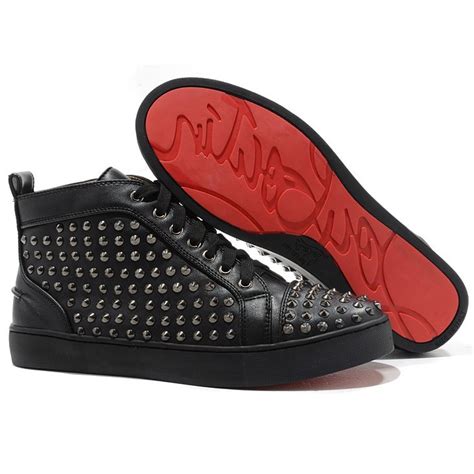 louis vuitton hightop pattern|christian louboutin spiked sneakers.